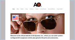 Desktop Screenshot of aoeyewear.com