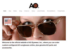 Tablet Screenshot of aoeyewear.com